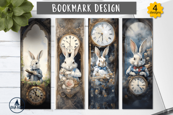 Download Alice in Wonderland White Rabbit Bookmar - White rabbit Collection