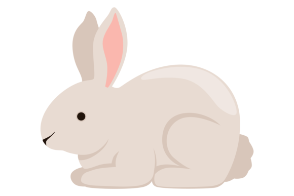 Download Bunny Animal. Cute White Rabbit Pet Cart - White rabbit Collection